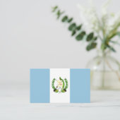 Flagge Guatemalas Visitenkarte (Stehend Vorderseite)