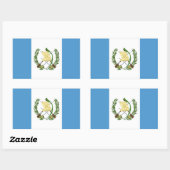 Flagge Guatemalas - Zentralamerika Rechteckiger Aufkleber (Blatt)
