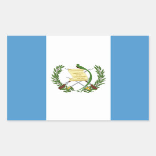 Flagge Guatemalas - Zentralamerika Rechteckiger Aufkleber
