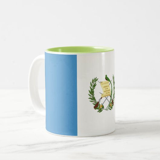 Flagge Guatemalas Zweifarbige Tasse (Vorderseite Links)
