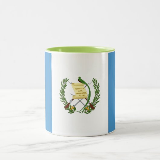 Flagge Guatemalas Zweifarbige Tasse (Mittel)