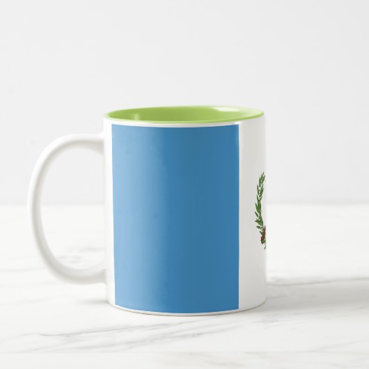 Flagge Guatemalas Zweifarbige Tasse (Links)
