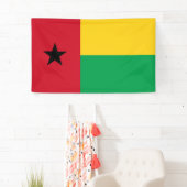 Flagge Guinea-Bissau Banner (Insitu)