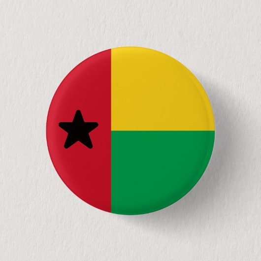 Flagge Guinea-Bissau Button (Vorderseite)