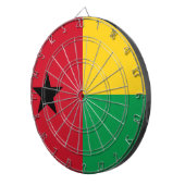 Flagge Guinea-Bissau Dartscheibe (Vorderseite rechts)