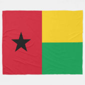 Flagge Guinea-Bissau Fleecedecke (Vorderseite (Horizontal))