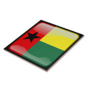 Flagge Guinea-Bissau Fliese (Seite)