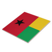 Flagge Guinea-Bissau Fliese (Seite)