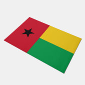 Flagge Guinea-Bissau Fußmatte (Schrägansicht)