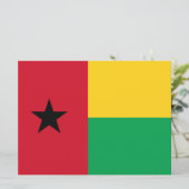 Flagge Guinea-Bissau Karte (Stehend Vorderseite)