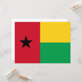 Flagge Guinea-Bissau Karte (Vorderseite/Rückseite Beispiel)