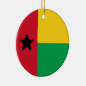 Flagge Guinea-Bissau Keramik Ornament (Rechts)