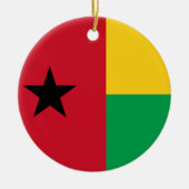 Flagge Guinea-Bissau Keramik Ornament (Vorne)