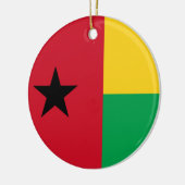 Flagge Guinea-Bissau Keramik Ornament (Links)