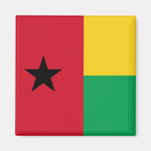 Flagge Guinea-Bissau Magnet (Vorne)