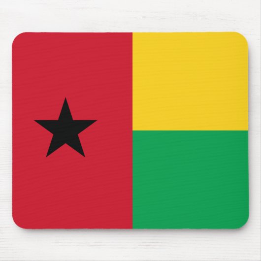 Flagge Guinea-Bissau Mousepad (Vorne)