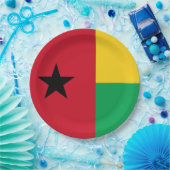 Flagge Guinea-Bissau Pappteller (Party)