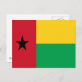 Flagge Guinea-Bissau Postkarte (Vorne/Hinten)