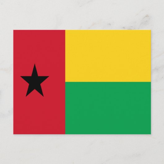 Flagge Guinea-Bissau Postkarte (Vorderseite)