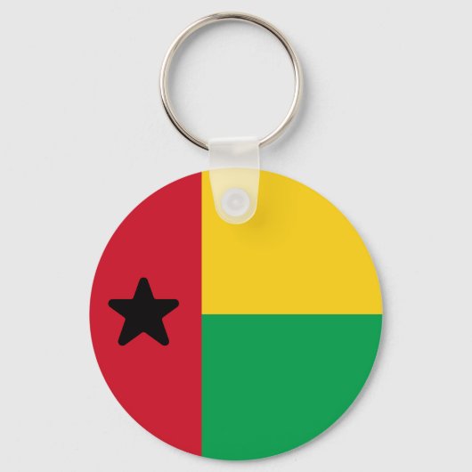 Flagge Guinea-Bissau Schlüsselanhänger (Vorderseite)