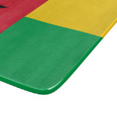 Flagge Guinea-Bissau Schneidebrett (Ecke)