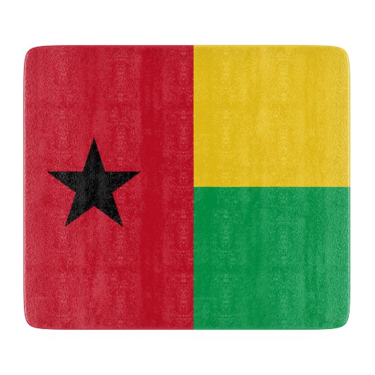 Flagge Guinea-Bissau Schneidebrett (Vorderseite)