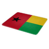 Flagge Guinea-Bissau Schneidebrett (Ecke)
