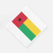 Flagge Guinea-Bissau Serviette (Ecke)