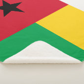 Flagge Guinea-Bissau Sherpadecke (3/4)