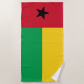 Flagge Guinea-Bissau Strandtuch (Vorderseite)