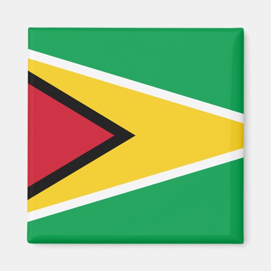 Flagge Guyana (Guyana) Magnet (Vorne)