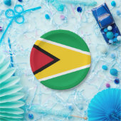 Flagge Guyana (Guyana) Pappteller (Party)