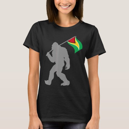 Flagge Guyanas auf der Flagge von Guyana T-Shirt (Vorderseite)