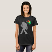 Flagge Guyanas auf der Flagge von Guyana T-Shirt (Vorne ganz)