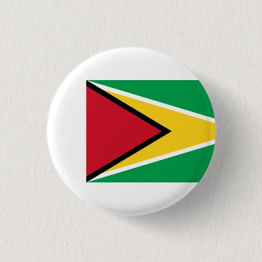 Flagge Guyanas, Flagge von Guyana Button (Vorderseite)