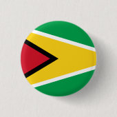 Flagge Guyanas (Guyana) Button (Vorderseite)