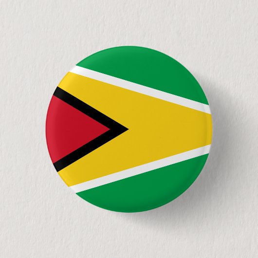 Flagge Guyanas (Guyana) Button (Vorderseite)