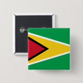 Flagge Guyanas (Guyana) Button (Vorne & Hinten)