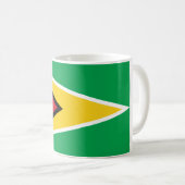 Flagge Guyanas (Guyana) Kaffeetasse (VorderseiteRechts)