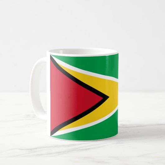 Flagge Guyanas (Guyana) Kaffeetasse (Vorderseite Links)
