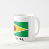 Flagge Guyanas (Guyana) Kaffeetasse (VorderseiteRechts)