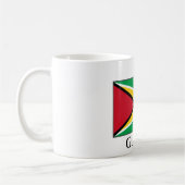 Flagge Guyanas (Guyana) Kaffeetasse (Links)