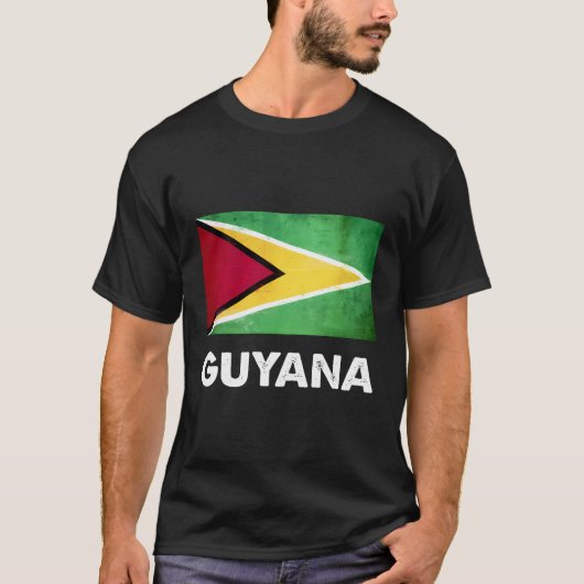 Flagge Guyanas Guyana T-Shirt (Vorderseite)