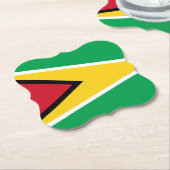 Flagge Guyanas (Guyana) Untersetzer (angewinkelt)