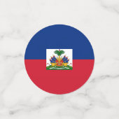 Flagge Haitis Konfetti (Klein Vorderseite)