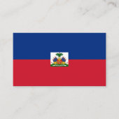 Flagge Haitis Visitenkarte (Vorderseite)