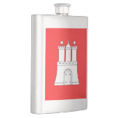 Flagge Hamburg Flasche Flachmann (Rechts)