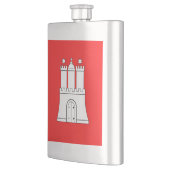 Flagge Hamburg Flasche Flachmann (Links)