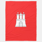 Flagge Hamburg Fleece Blanket (Vorderseite)
