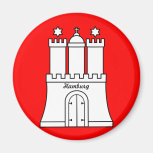 Flagge Hamburg Magnet